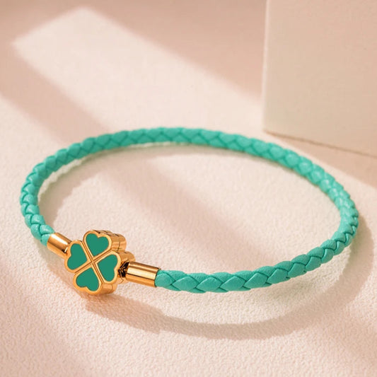 Kleeblatt-Seil Armband