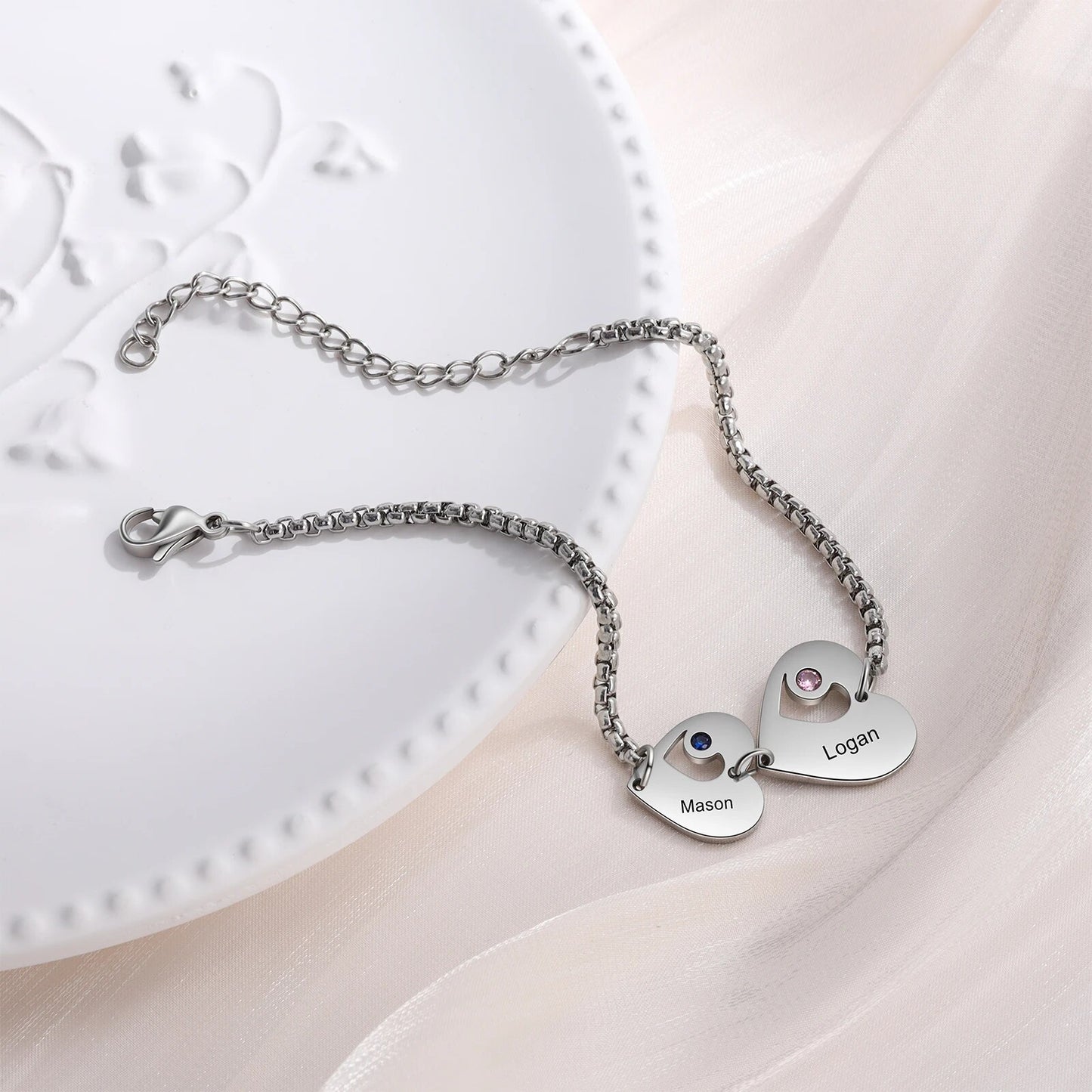 Personalisiertes Herz-Armband