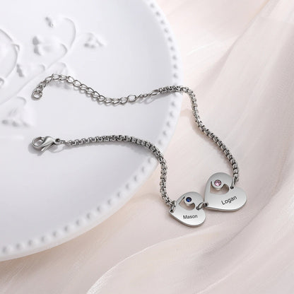 Personalisiertes Herz-Armband