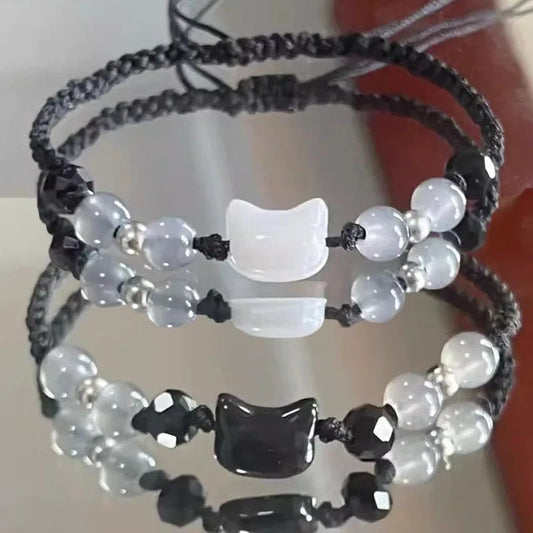 Katzenarmband mit süssen Steinen
